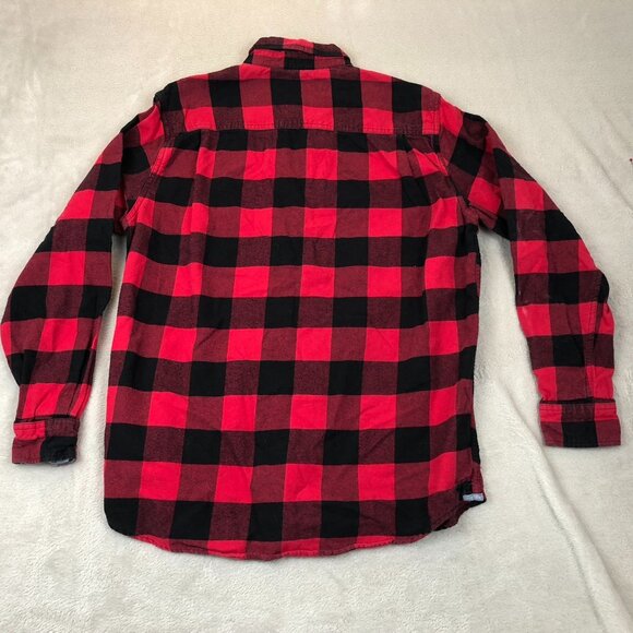 Vintage Weatherproof Men Shirt Large Buffalo Plaid Long Sleeve Button Up Flannel - Picture 12 of 12
